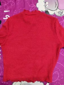 Maroon Crop Top