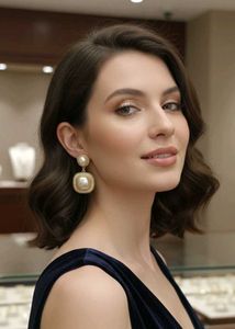 Pearl Earrings &amp; Butterfly Necklace Set