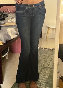 Womens Low rise vintage Flared Jeans