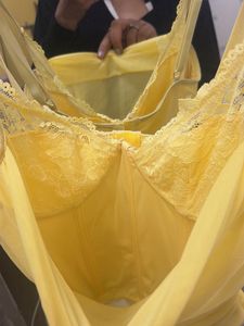 Yellow Ruched Camisole Top size s