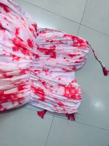 Pink Tie-Dye Anarkali Dress