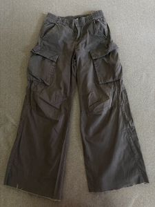 H&amp;M Black Washed Cargo Pants