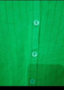 V-Neck Button-Up Cardigan