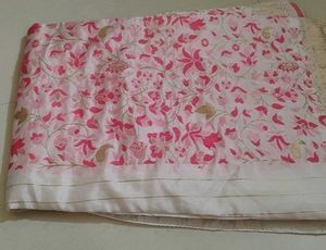 Elegant Pink Floral Saree