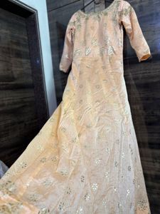 Peach festive gown