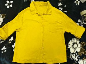 Stylish mustard Yellow Casual Shirt