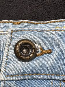 Light Wash Denim Mini Skirt
