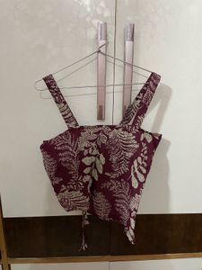Floral Print Crop Top