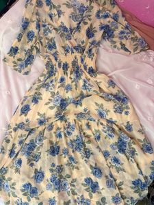 Floral Print Flowy Dress