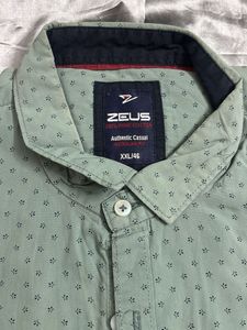 Men's Green Printed Casual Shirt
