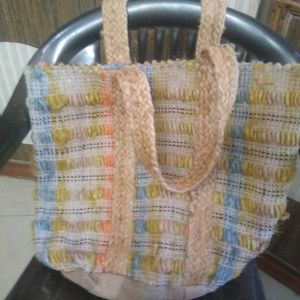 Handmade Jute Trending bag In Multicolour...