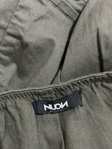 Trendy Y2k Olive Green Mini Skirt