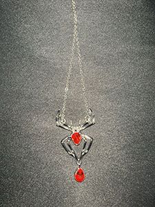 Gothic Spider Pendant Necklace