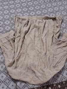 Crinkled Button-Up Twist Front Top