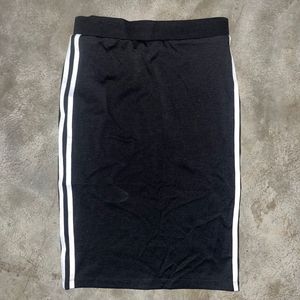 Adidas Originals Black 3-Stripes Embossed Pencil S