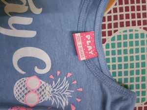 Kids Girls Smart Crop Top For 2 To 4 Years Old Girl
