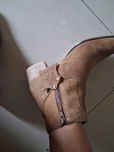 Brown Suede Ankle Boots