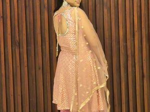 Pink sharara Suit with dupatta