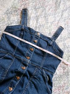 Denim Button-Up Mini Dress