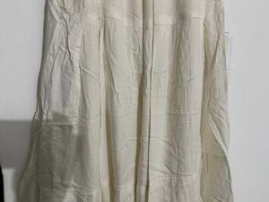 Elegant Off-White Ethnic Maxi Skirt