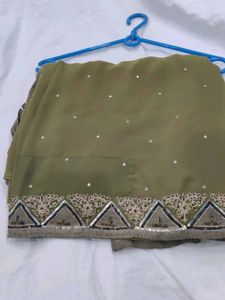 Elegant Sequined Saree