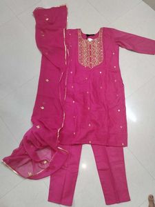 Pink Cotton Suit