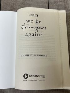 "Can We Be Strangers Again?" Book
