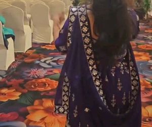 Purple Embroidered Lehenga Choli Set