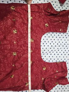 Maroon Embellished Kurta Set (NEW)