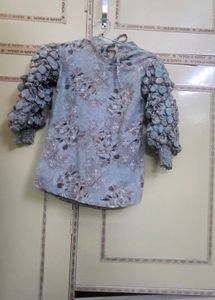 Unique Embellished Sleeve Blouse not wearing  more
