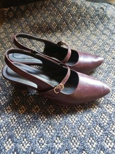 Stylish Pointed Toe Slingback Heels