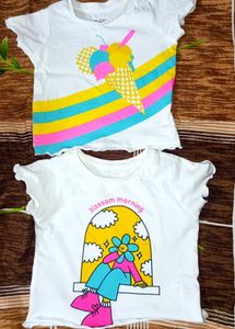 Cute Girls' T-Shirts - Ice Cream & Blossom Designs