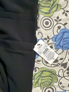 Chic dark grey Straight fit Pants