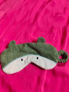 Cute Green Whale Sleep Mask