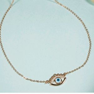 Evil Eye Rose Gold Necklace