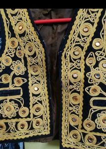 zari Mirror Work Vest