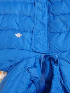 New Blue Padded Hooded Jacket