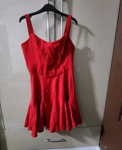 Stunning Red Fit and Flare Dress by Trendyol