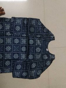 Stylish Blue Printed Kurta