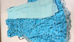 Beautiful Blue Printed Ethnic Gown