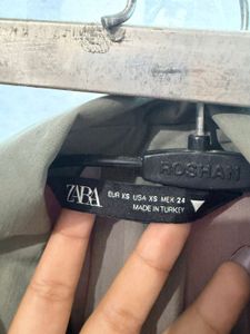 Zara originally Olive Cropped Utility Jacket