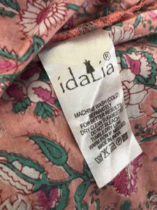 Peach Printed Kurta(Women’s)