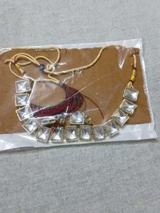 Elegant Square Stone Necklace Set