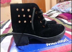 Stylish Black Suede Ankle Boots for Women