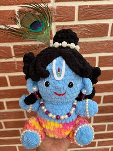 Handmade Crochet Krishna Doll