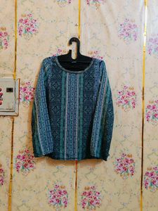 🇳🇿💫🎀Stylish Teal Printed Tunic Top