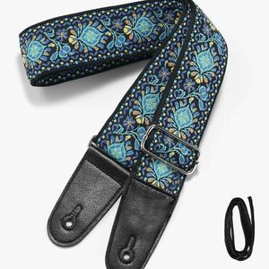 guitar strap double sided vintage