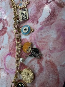 Charm Bracelet with Camera &amp; Evil Eye
