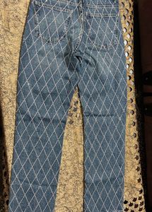Designer Diamond Stitch Jeans