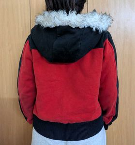 Red Zip-Up Hoodie